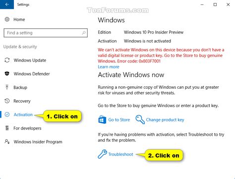 Windows 10 activate troubleshooter